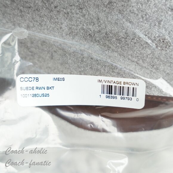 COACH CCC78 Rowan Bucket Bag Shoulder Crossbody Vintage Brown *SEALED* - Picture 12 of 12